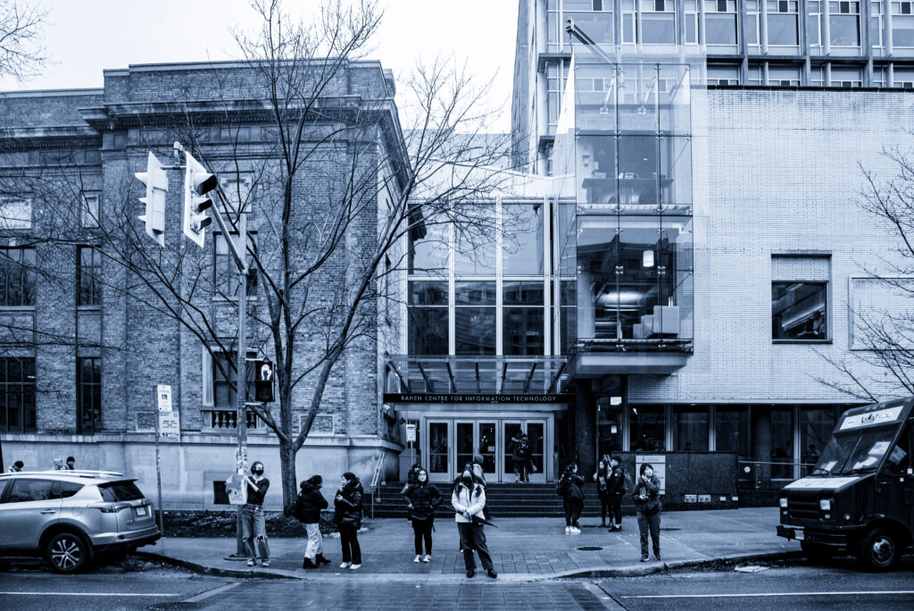 The Bahen Centre for Information Technology, as seen from outside on Feb. 9, 2023.